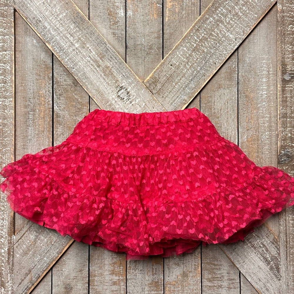 Baby Girl Tutu with Hearts Size 6-12 Months